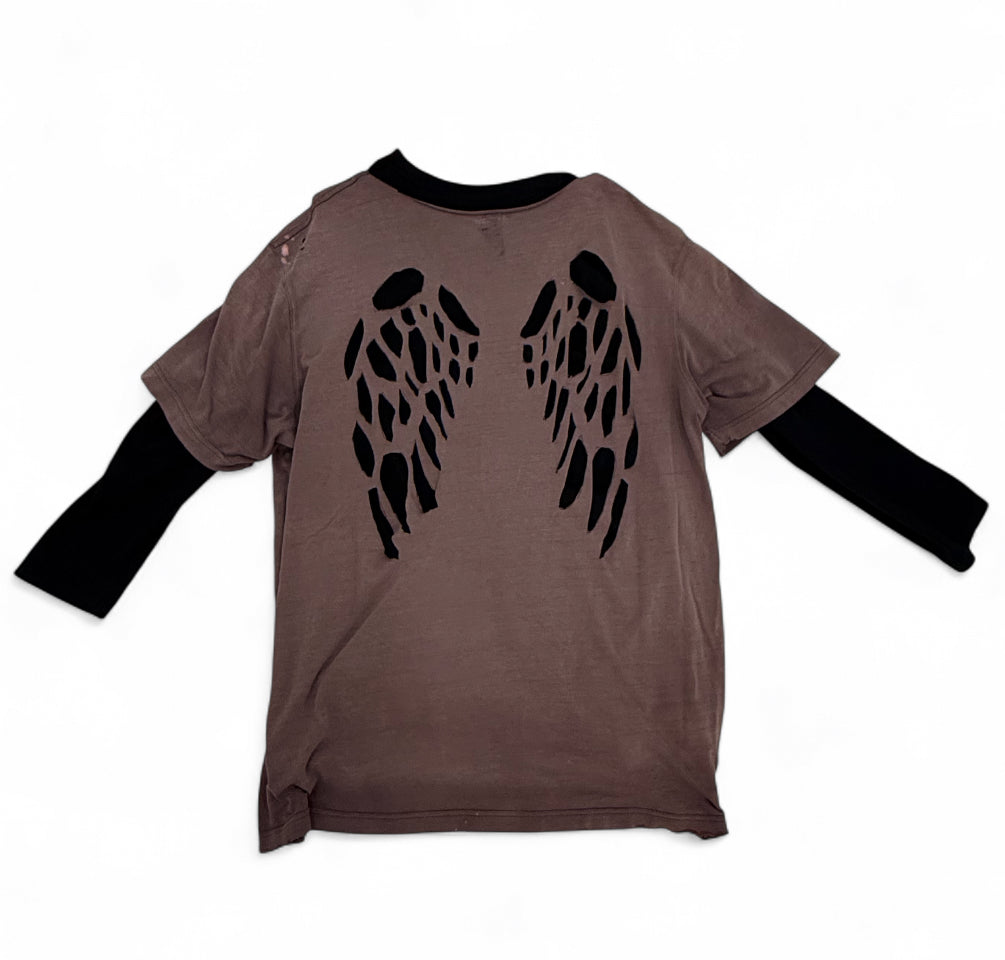"Angel Wings" Cut Out T-Shirt